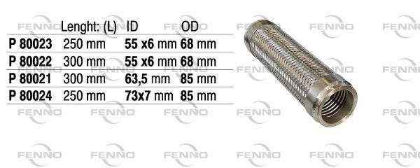 Гофра глушителя FENNO PY2 DS P80021 1441020932