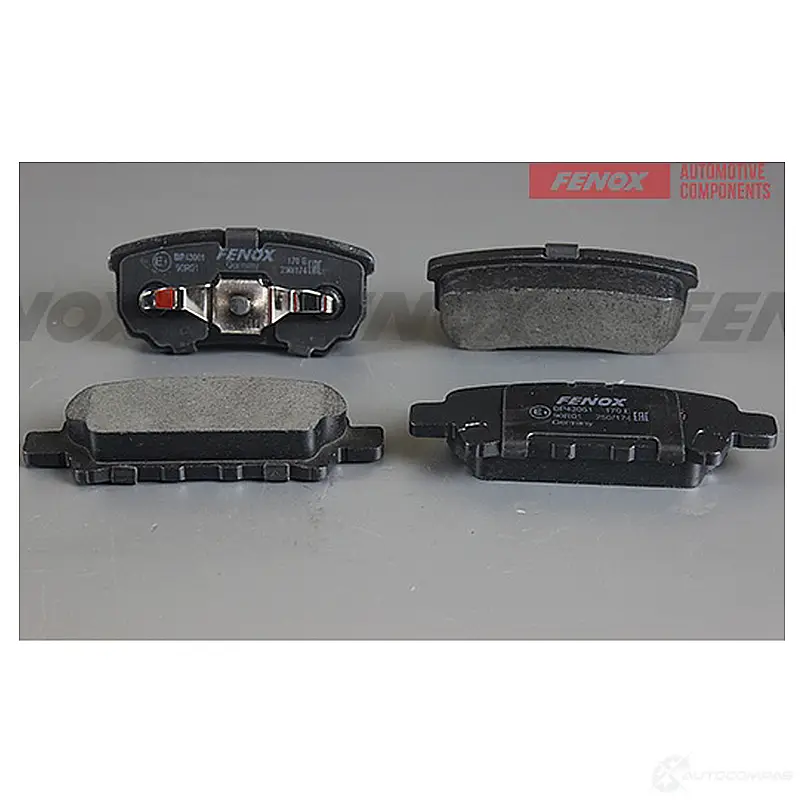 Тормозные колодки дисковые, комплект FENOX 2242704 BWMZ LT BP43061