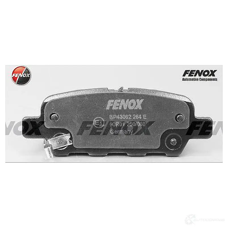 Тормозные колодки дисковые, комплект FENOX 2242705 1QZ 5RZI BP43062 изображение 0