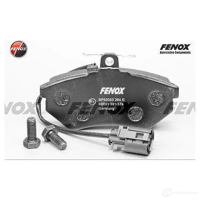 Тормозные колодки дисковые, комплект FENOX 2242706 SM TZB BP43063 изображение 0