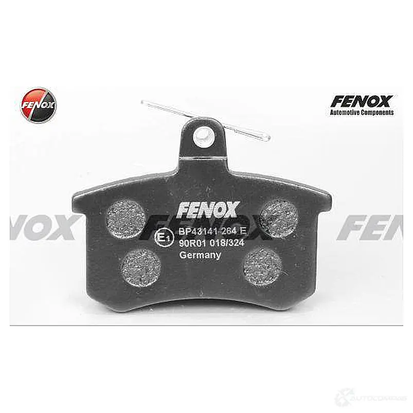 Тормозные колодки дисковые, комплект FENOX 2242784 VU U7W BP43141 изображение 0