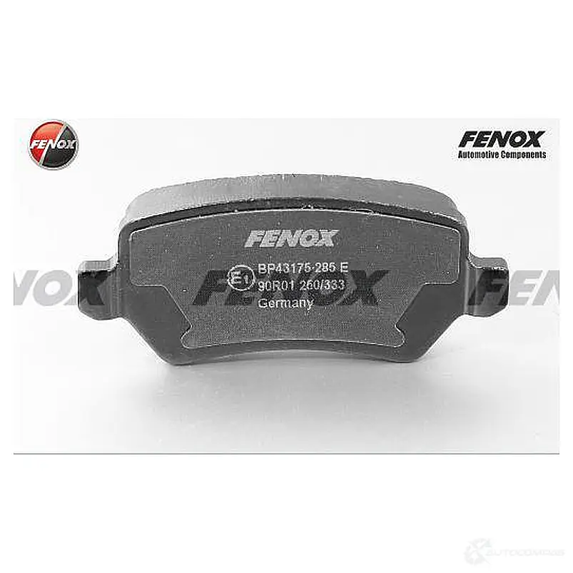 Тормозные колодки дисковые, комплект FENOX 2242818 OP XFL BP43175 изображение 0