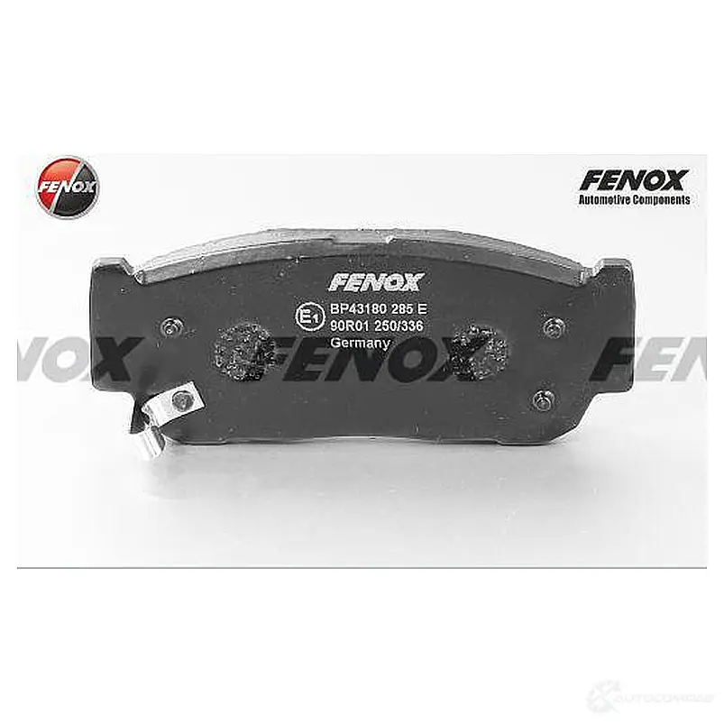 Тормозные колодки дисковые, комплект FENOX BP43180 S TV7EPW 2242823 изображение 0