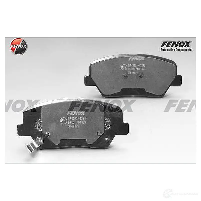 Тормозные колодки дисковые, комплект FENOX 2242864 EV4RP E BP43221 изображение 0