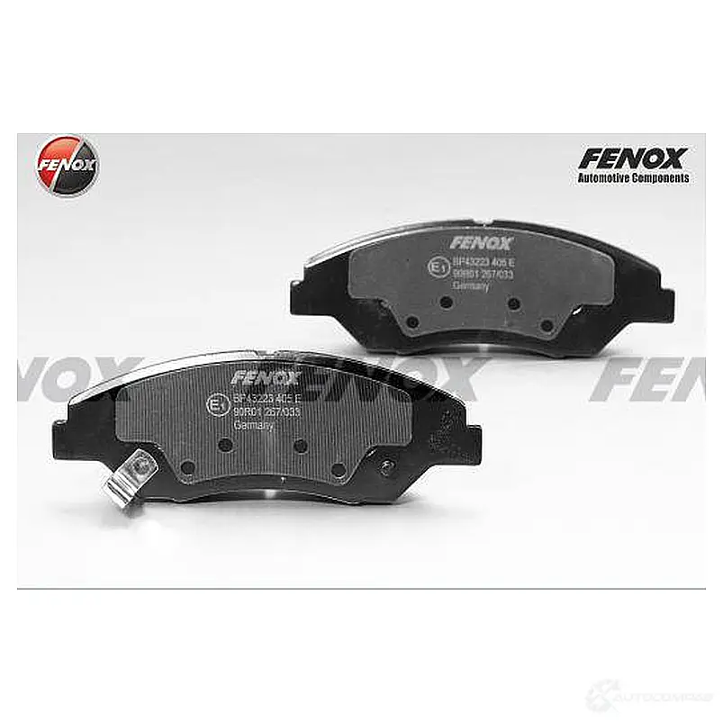 Тормозные колодки дисковые, комплект FENOX BP43223 2242866 4SQ GUE2 изображение 0