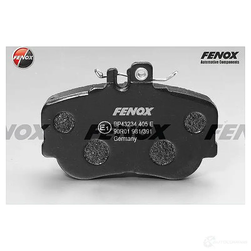 Тормозные колодки дисковые, комплект FENOX BP43234 59 H4U 2242877