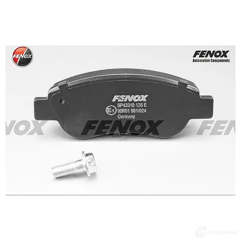 Тормозные колодки дисковые, комплект FENOX 2242954 8 E31US BP43318 изображение 0