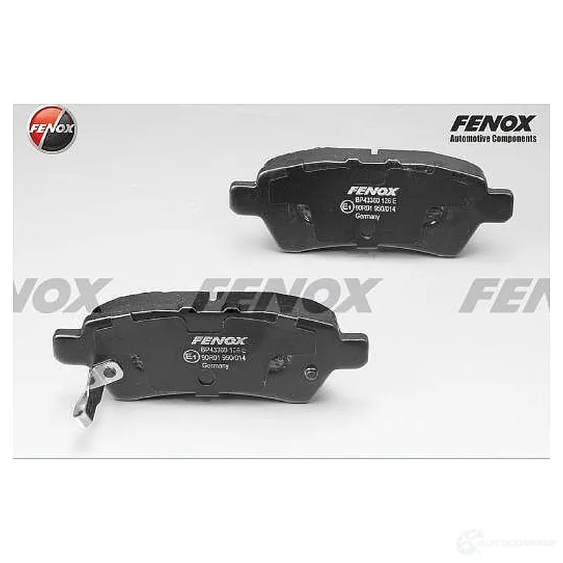 Тормозные колодки дисковые, комплект FENOX BP43360 2242993 E FI40H изображение 0