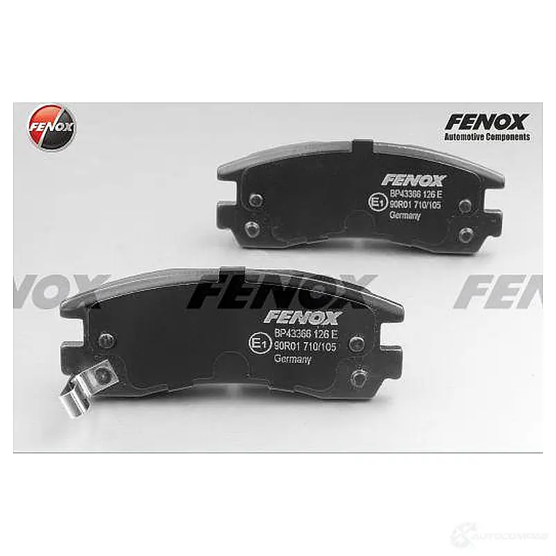 Тормозные колодки дисковые, комплект FENOX OJY0 0D BP43366 2242998 изображение 0