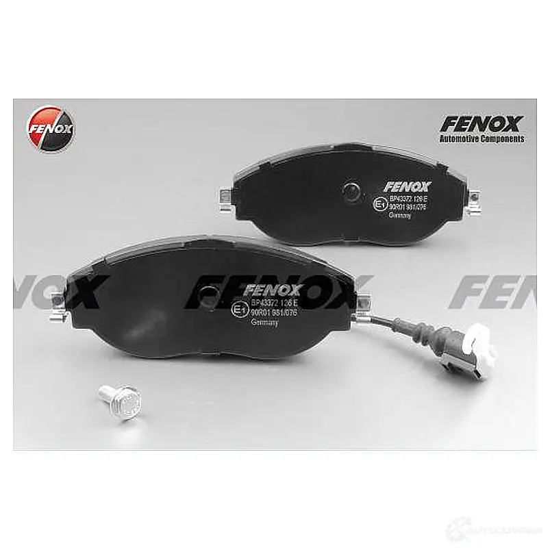 Тормозные колодки дисковые, комплект FENOX 2243004 BP43372 8 ER0IW изображение 0