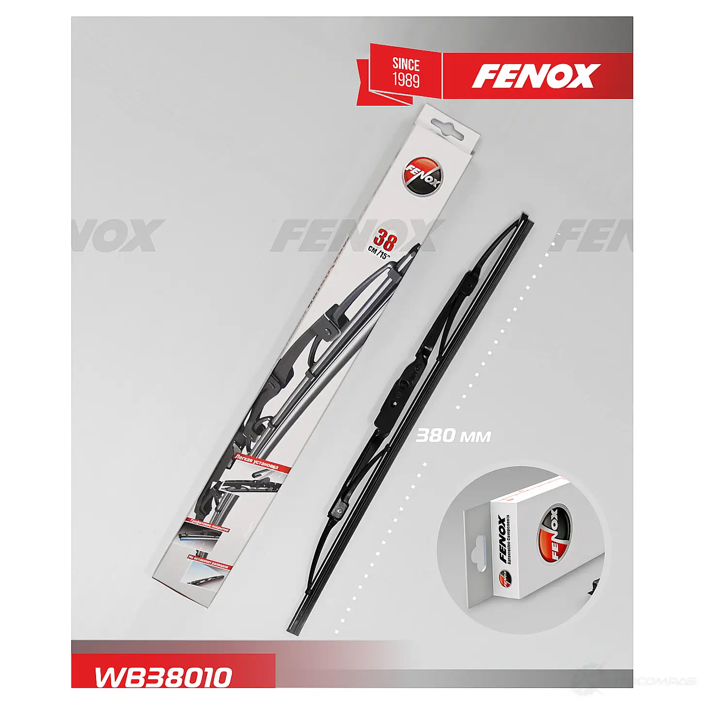 Щетка стеклоочистителя FENOX WB38010 2250002 RUP A4T изображение 0