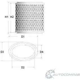 Воздушный фильтр CHAMPION 558857 W201/606 W20 1 HT50CCN изображение 0