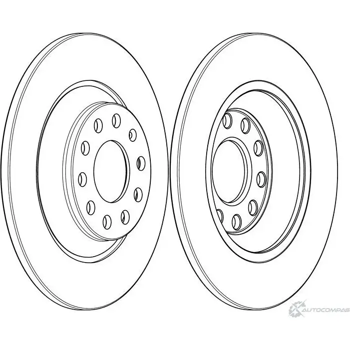 Тормозной диск FERODO D DF1850 DDF1850 712659 IJMK5D изображение 0