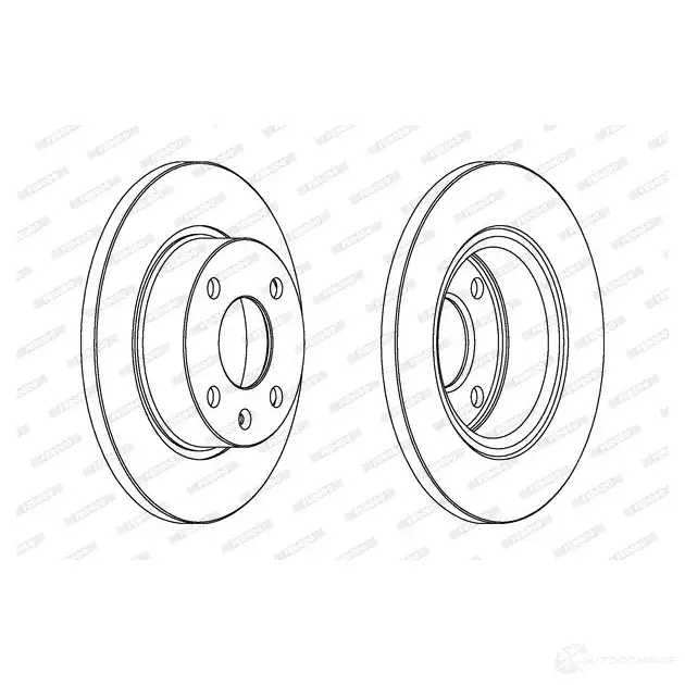Тормозной диск FERODO DDF813 713394 DDF8 13 DDF813-1 - Изображение 1