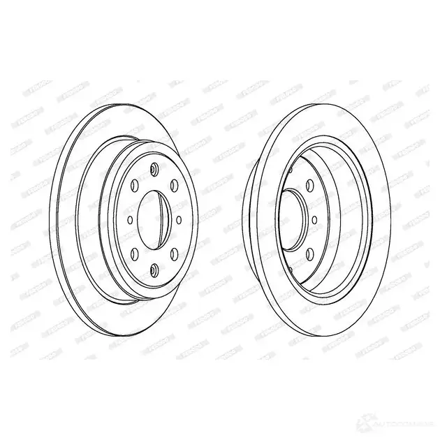 Тормозной диск FERODO DDF468C 1193642637 AOC6R DDF 468C - Изображение 1