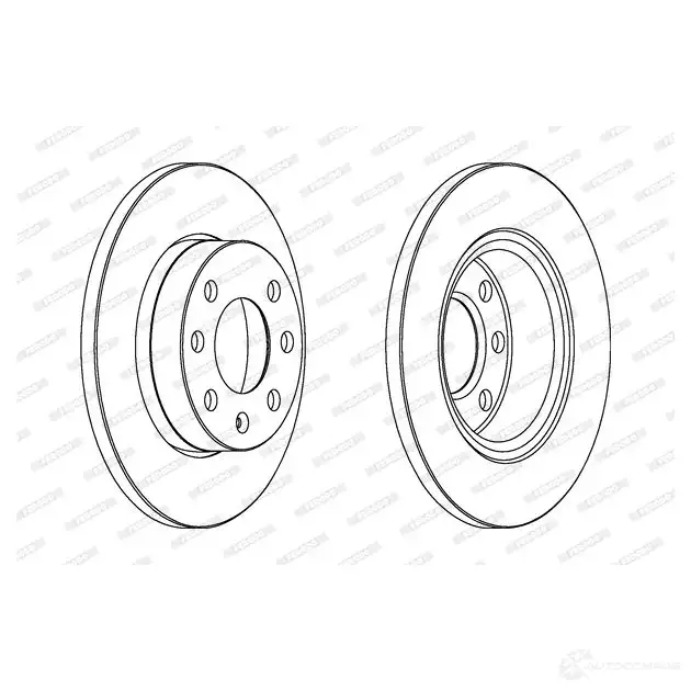 Тормозной диск FERODO 1193638214 DDF1129C DD F1129C 627G5Y - Изображение 1