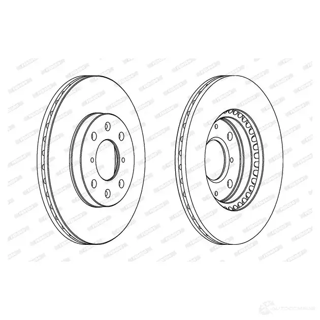 Тормозной диск FERODO DDF1520C 8CKJH DD F1520C 1193639779 изображение 0