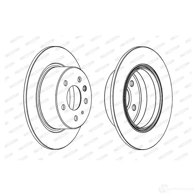 Тормозной диск FERODO D DF003 711591 DDF003 DDF003-1 - Изображение 1