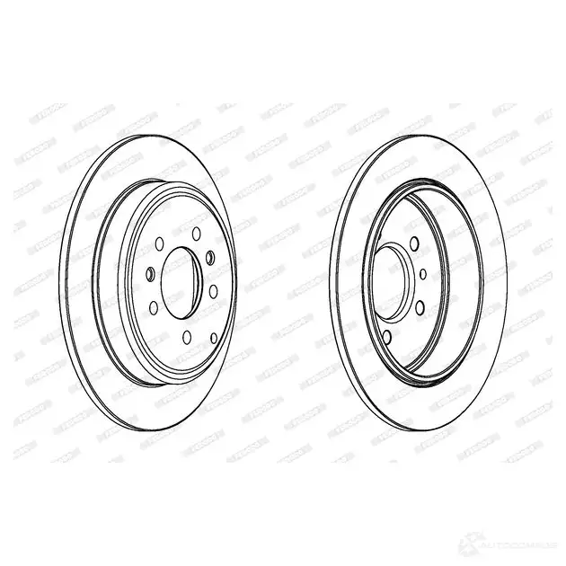 Тормозной диск FERODO DDF1115 DDF1 115 DDF1115-1 711772 изображение 0