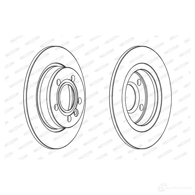 Тормозной диск FERODO 1193643525 DDF847C DDF 847C IQ6UWD - Изображение 1