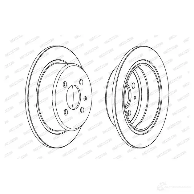 Тормозной диск FERODO DDF093 DDF 093 DDF093-1 711668 - Изображение 1