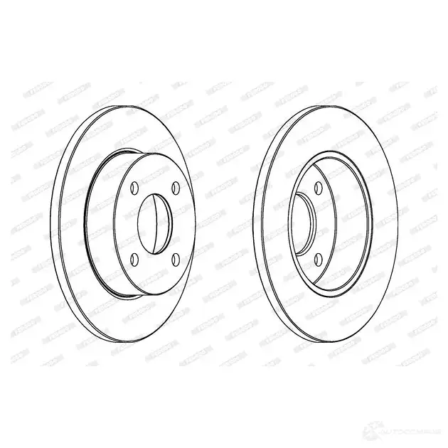 Тормозной диск FERODO DDF442C D DF442C 1193642565 PY65PKU - Изображение 1