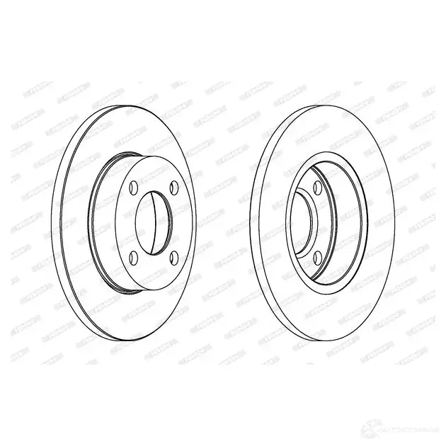 Тормозной диск FERODO DD F048C 1193637572 DDF048C L49WQ - Изображение 1