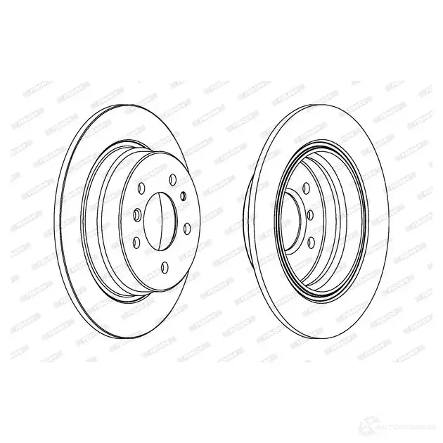 Тормозной диск FERODO DDF221-1 712897 DDF221 D DF221 изображение 3