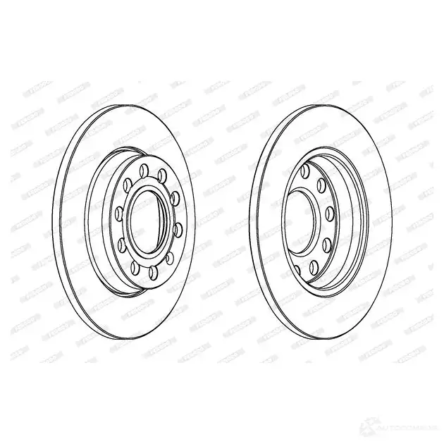 Тормозной диск FERODO FAXNFGT DDF 1425C 1193639439 DDF1425C изображение 0