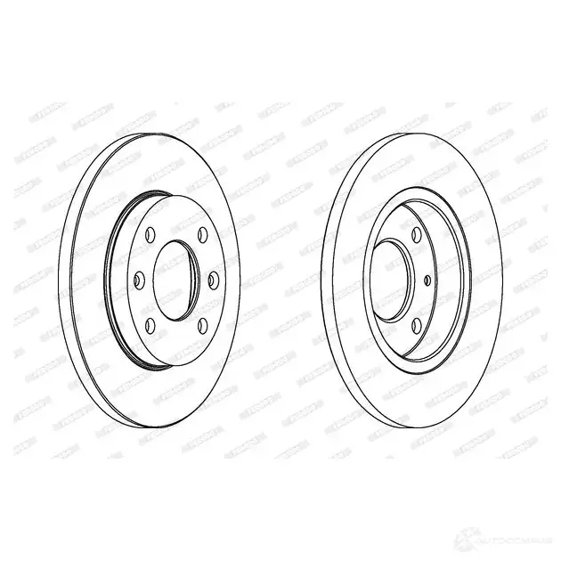Тормозной диск FERODO 5OYOB DDF995C 1193643752 DDF995 C - Изображение 1