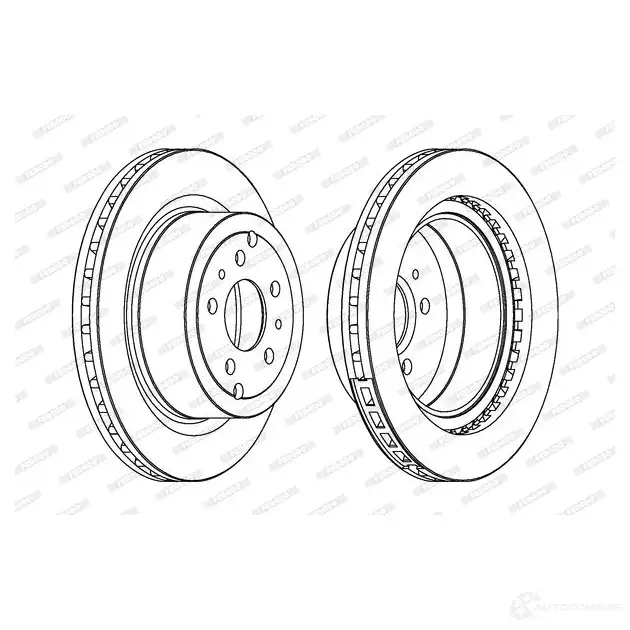 Тормозной диск FERODO 713253 DD F587 DDF587-1 DDF587 изображение 0