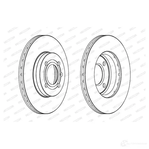 Тормозной диск FERODO AXYV2H5 DDF20 7C 1193641685 DDF207C - Изображение 1