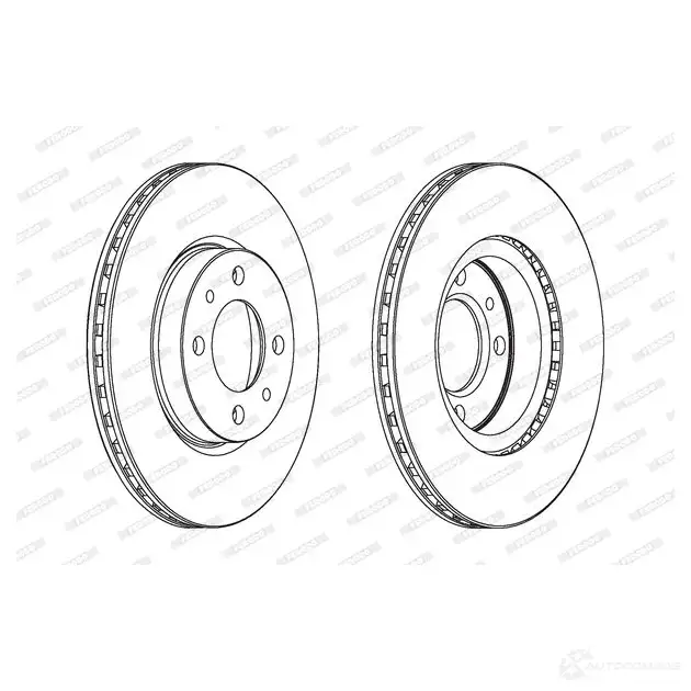 Тормозной диск FERODO D DF521C 1193642763 BCVPB DDF521C - Изображение 1
