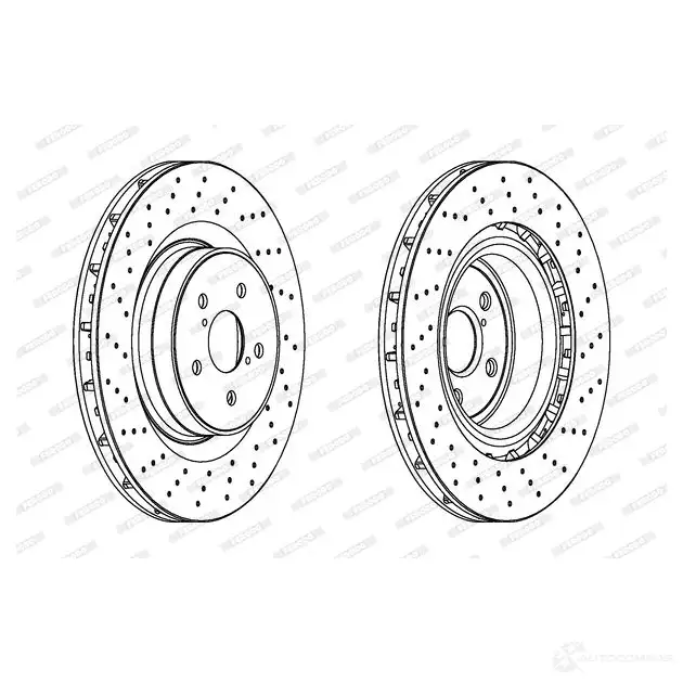 Тормозной диск FERODO DDF1862 712673 DDF1862-1 DD F1862