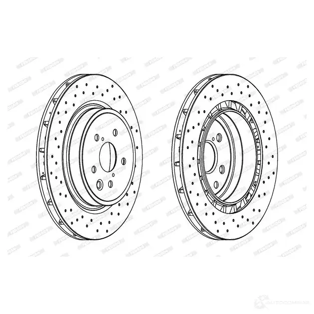 Тормозной диск FERODO DDF1863-1 712674 DDF1863 DDF1 863