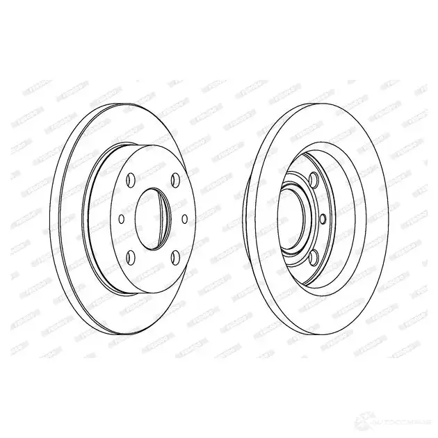 Тормозной диск FERODO DD F1302 DDF1302-1 DDF1302 712012 - Изображение 1