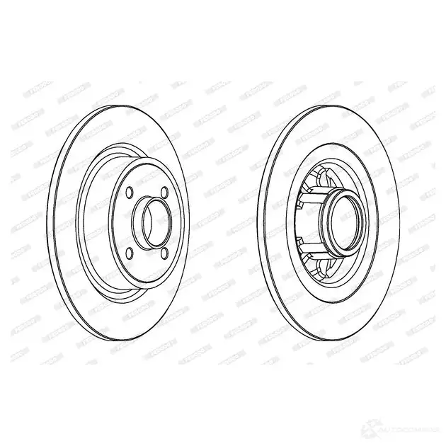 Тормозной диск FERODO DD F1381 DDF1381C-1 DDF1381C-1 712064 изображение 0