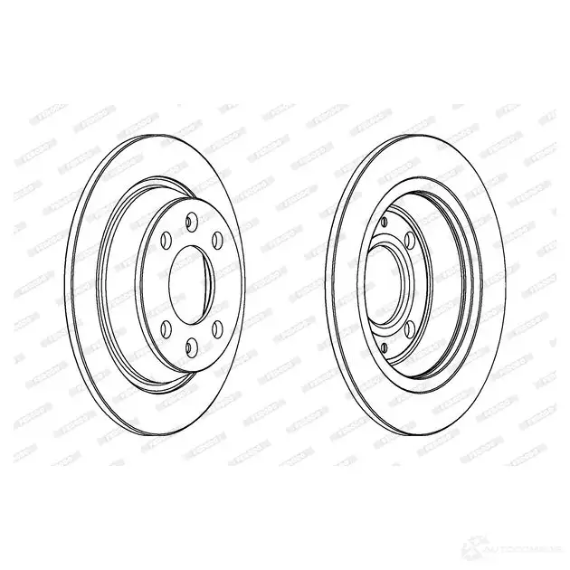 Тормозной диск FERODO 713048 DDF355-1 DD F355 DDF355 - Изображение 1