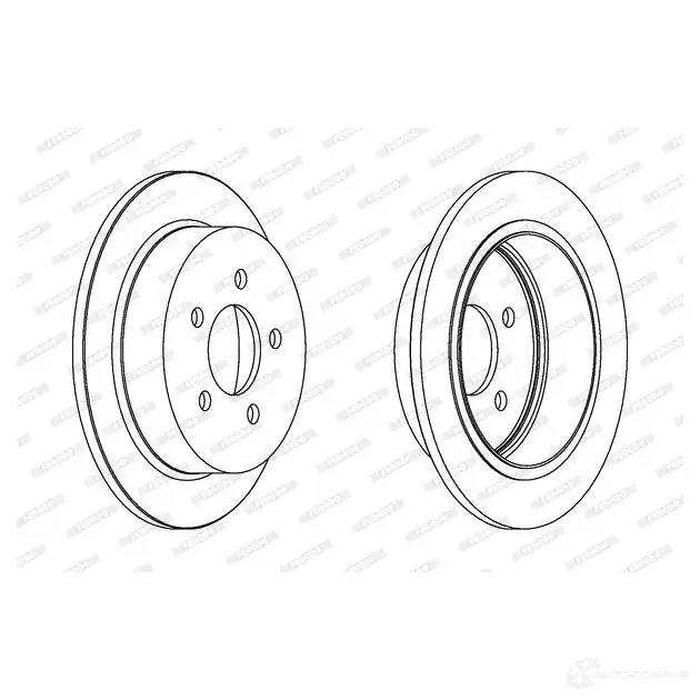 Тормозной диск FERODO DDF1186-1 D DF1186 711862 DDF1186 изображение 0