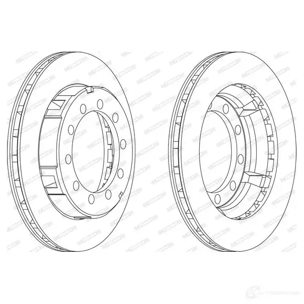 Тормозной диск FERODO 715609 FCR177A FC R177A 364G8Q