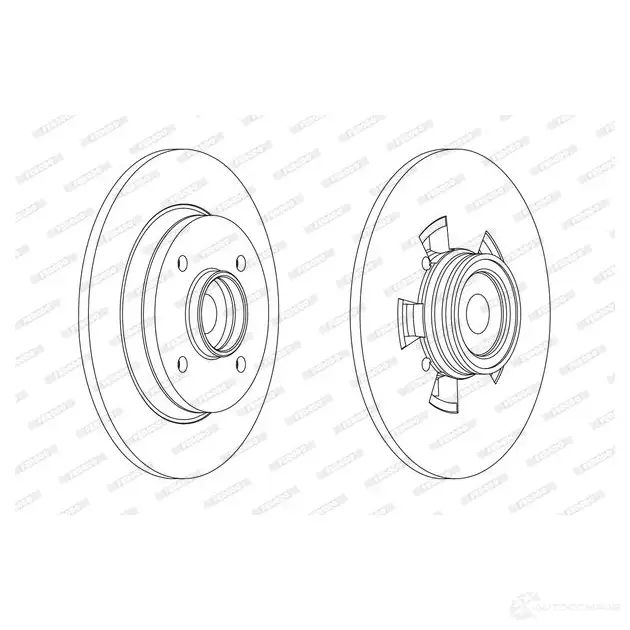 Тормозной диск FERODO DDF1695 DDF1695-1 DDF16 95 712463