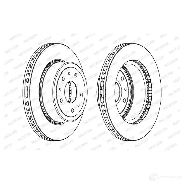 Тормозной диск FERODO DDF1020-1 DDF102 0 DDF1020 711692 изображение 0