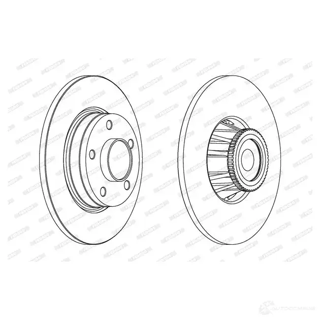 Тормозной диск FERODO 712362 DDF1623 DDF1 623 DDF1623-1 изображение 0