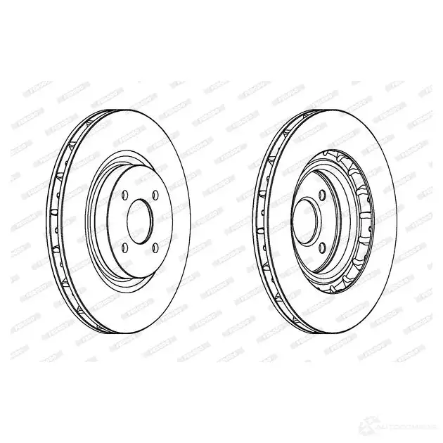 Тормозной диск FERODO D DF1200 DDF1200-1 711873 DDF1200 изображение 0