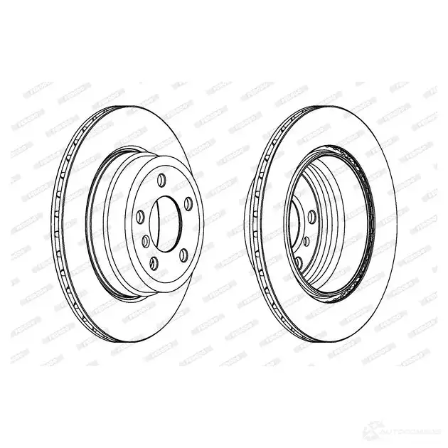 Тормозной диск FERODO DDF1715 712492 DDF 1715 DDF1715-1 изображение 0