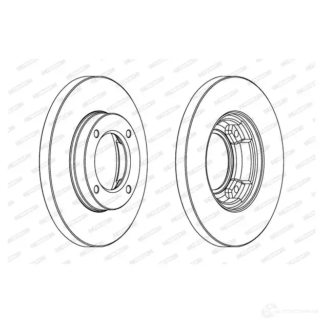 Тормозной диск FERODO DD F968 DDF968 713470 DDF968-1 изображение 0