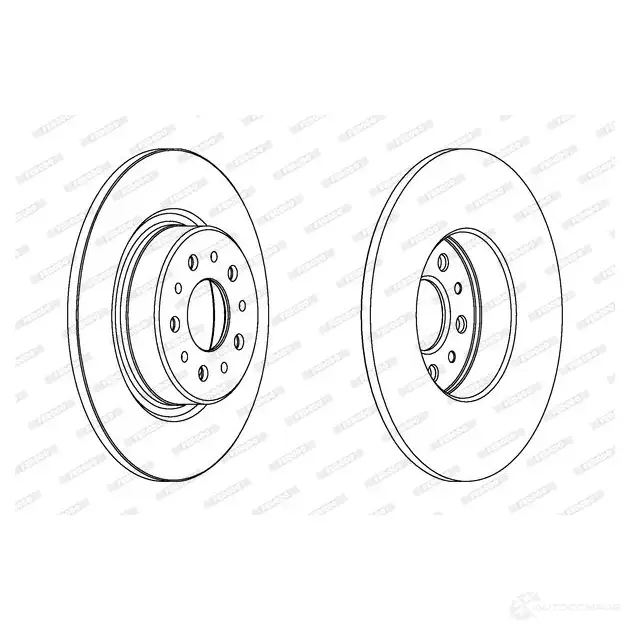 Тормозной диск FERODO DDF11 38 711802 DDF1138-1 DDF1138 - Изображение 1