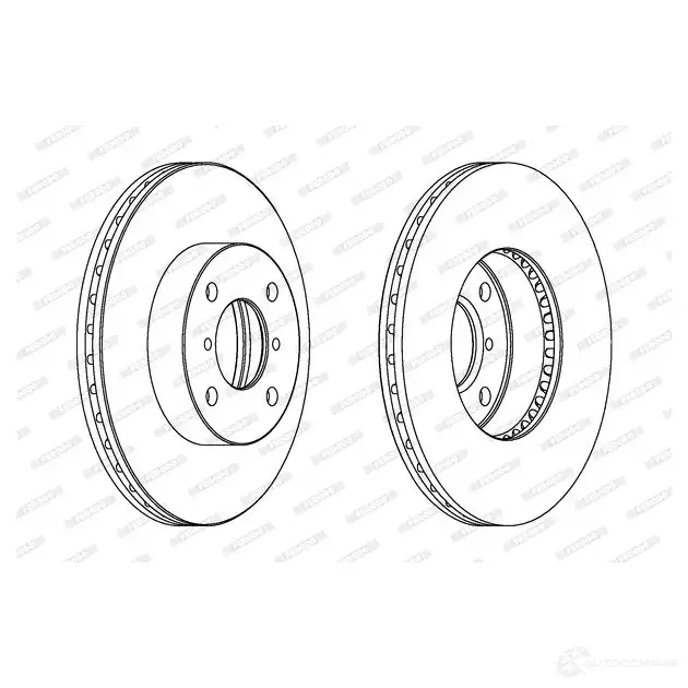 Тормозной диск FERODO DDF1396-1 712077 DDF1396 DDF13 96 изображение 0