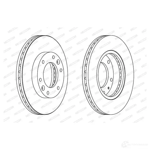 Тормозной диск FERODO DDF1612 DDF1612-1 DDF 1612 712350 изображение 0