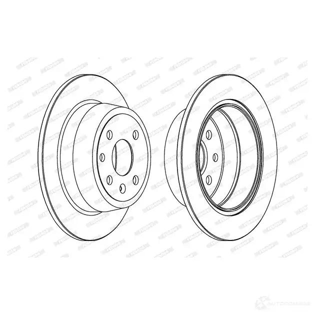 Тормозной диск FERODO DDF331C AQ1XI2 1193642277 DDF 331C изображение 0